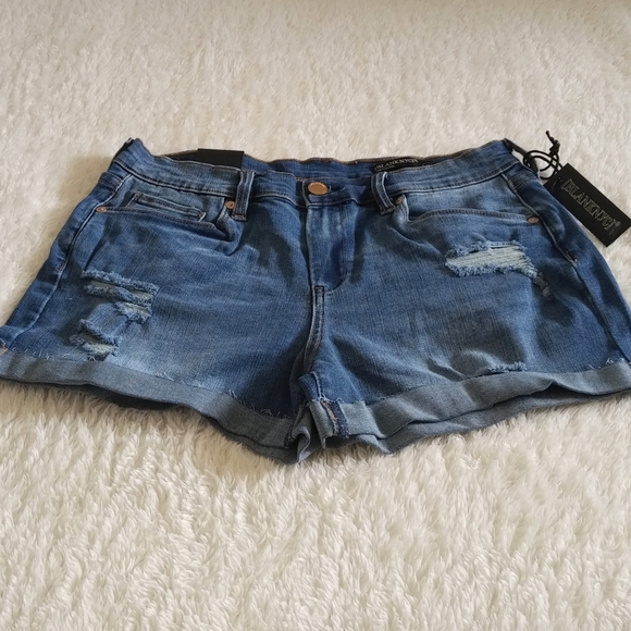 ✨️HP✨️ Blank NYC🗽The Fulton Mid Rise Denim Shorts - NWT - Picture 13 of 13